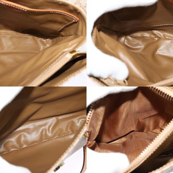 CELINE Macadam Canvas Hand Bag Pvc Beige Gold - Picture 12 of 13